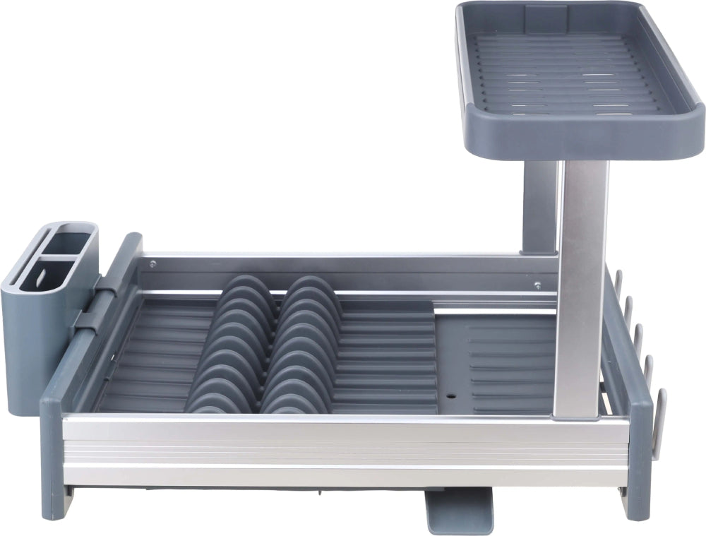 Suport pentru vase cu 2 niveluri, 63.5x35x16.5 cm, organizator bucatarie