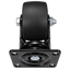 Roata pivotanta neagra 3 inch cu placa metalica si rotire 360°