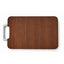 Tocator din lemn maro, 45x30x2.3 cm, cu doua fete si maner lateral