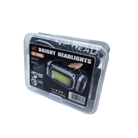 Lanterna de cap cu senzor, lumina alba si rosie, incarcare USB Type-C, acumulator 18650