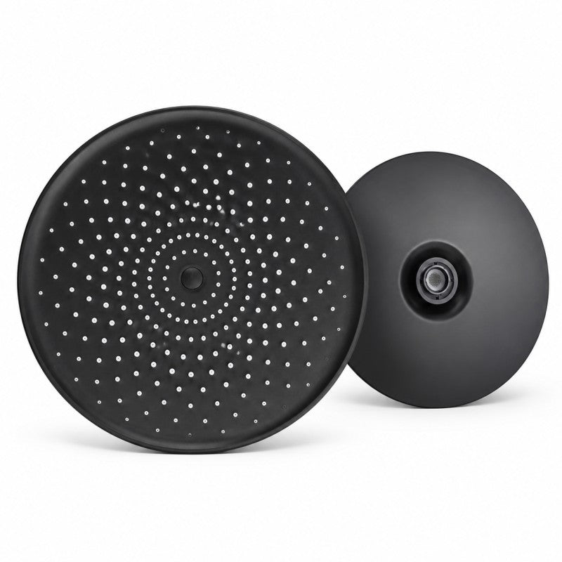 Palarie dus rotunda 24cm, negru mat, jet uniform, montaj standard