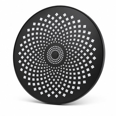 Palaria de dus rotunda 22.5cm neagra cu duze albe, jet ploaie