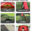 Cort camping 3 persoane, impermeabil, 2 camere, verde