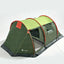 Cort camping 3 persoane, impermeabil, 2 camere, verde