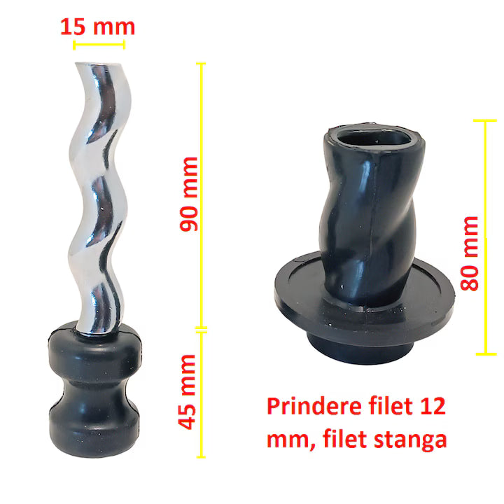 Melc pentru pompa submersibila cu prindere filet 12 mm stanga
