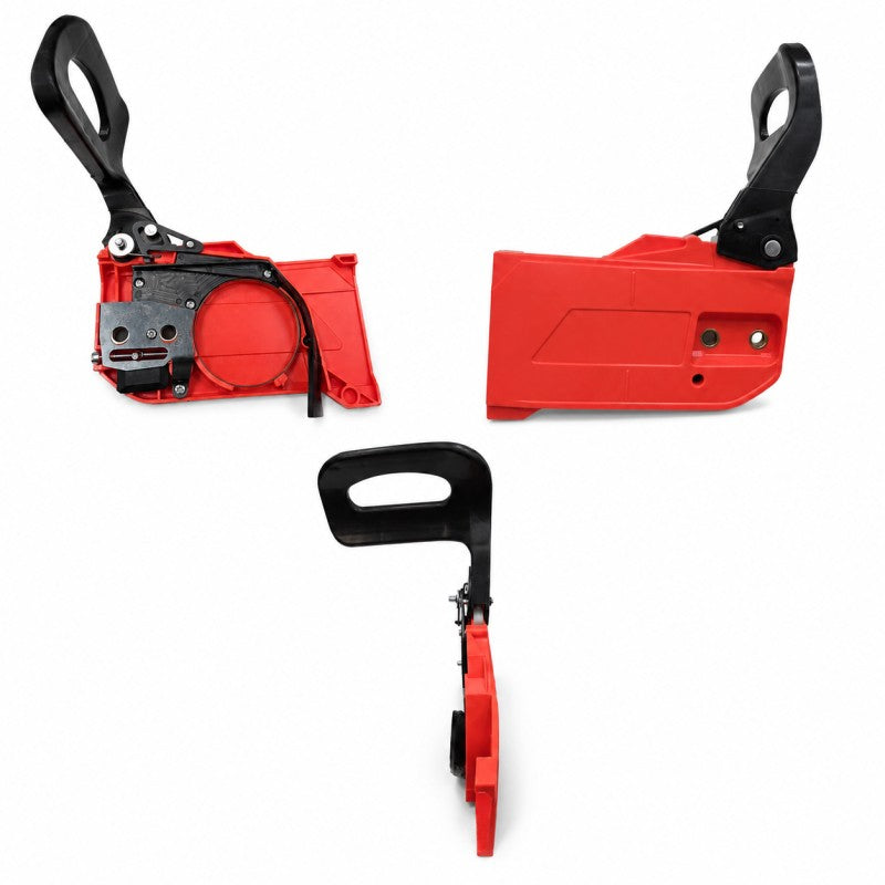 Aparator cu frana pentru drujba 52 cm3, constructie robusta, mecanism complet