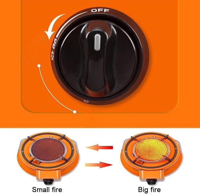 Incalzitor de cort si aragaz 2 in 1, putere 3kW, aprindere piezo, 26x32x36cm