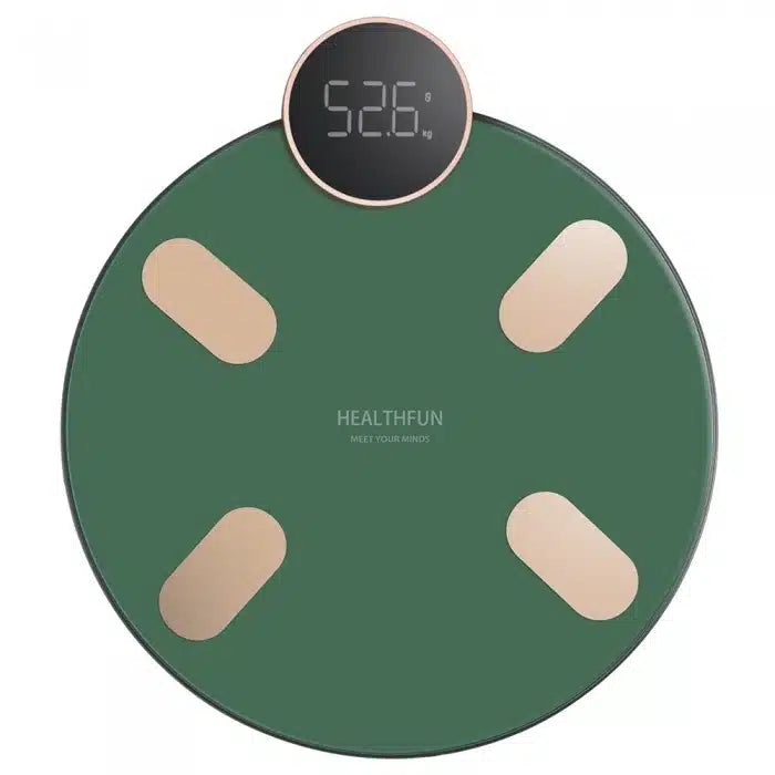 Cantar inteligent Bluetooth cu 13 indicatori, verde, iOS/Android, monitorizare corporala