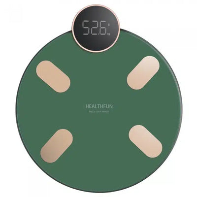 Cantar inteligent Bluetooth cu 13 indicatori, verde, iOS/Android, monitorizare corporala