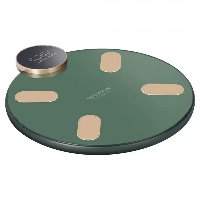 Cantar inteligent Bluetooth cu 13 indicatori, verde, iOS/Android, monitorizare corporala