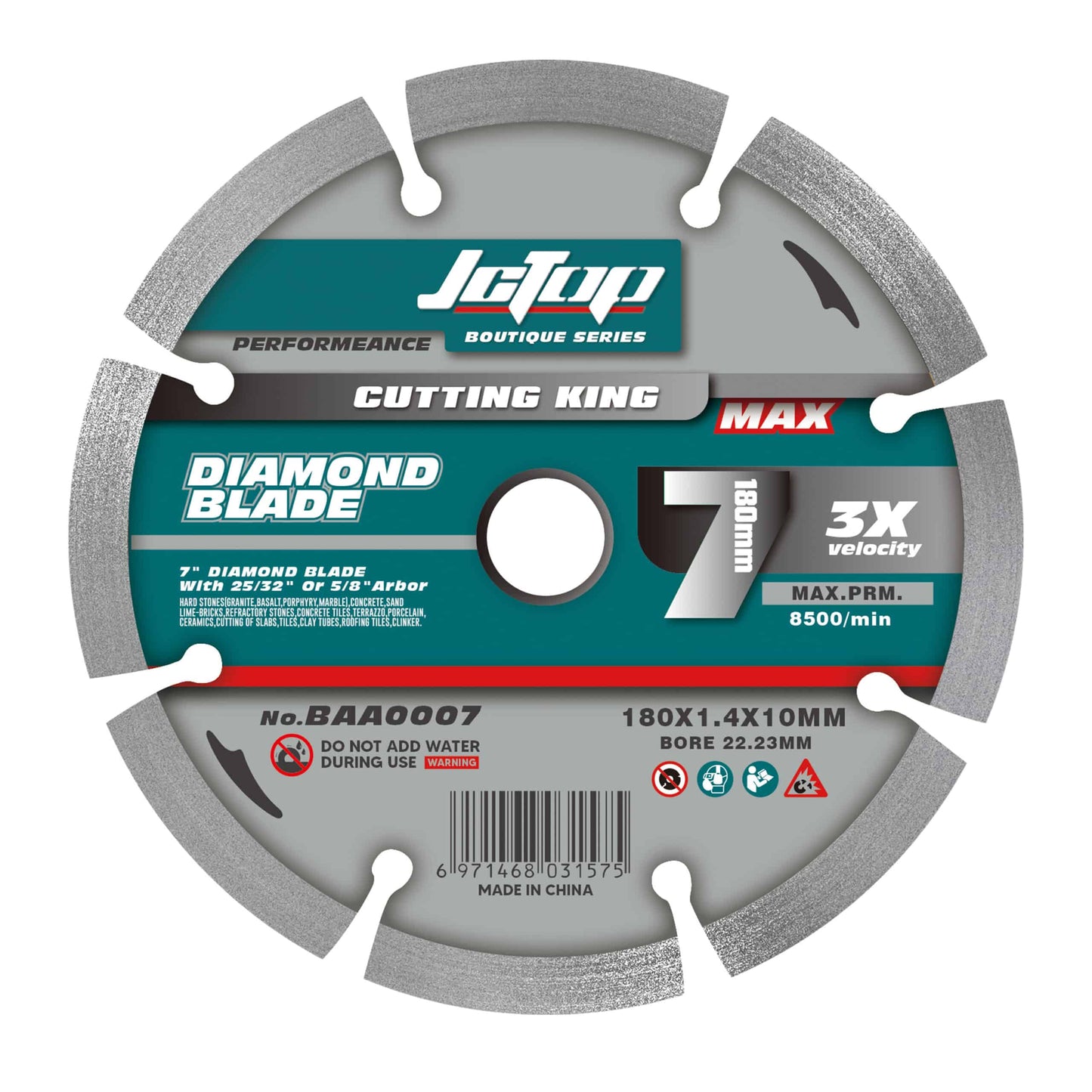 Disc diamantat segmentat 230 mm, alezaj 22.3 mm pentru polizor unghiular