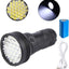 Lanterna de mana LED, carcasa metalica, 4 moduri lumina, USB