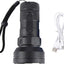 Lanterna de mana LED, carcasa metalica, 4 moduri lumina, USB