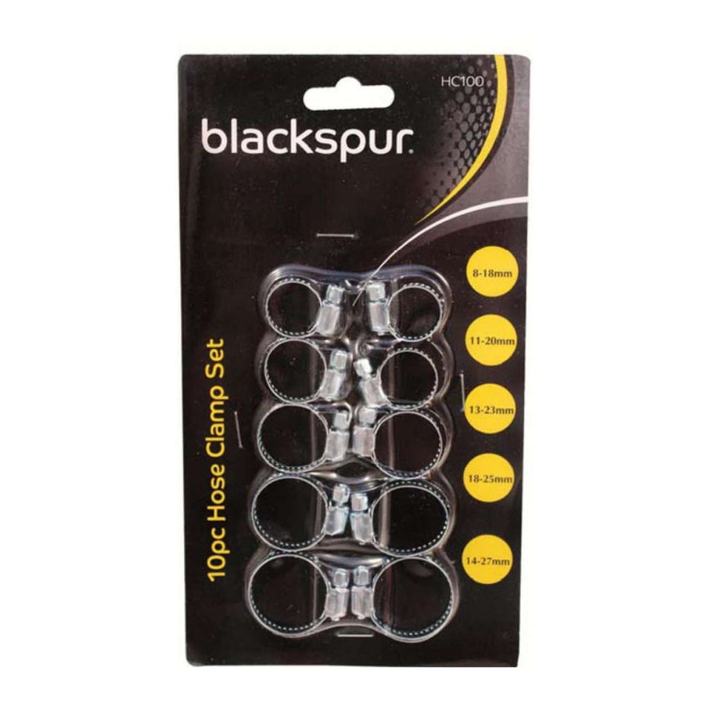 Set 10 coliere auto rezistente pentru fixare cabluri si furtunuri, culoare neagra