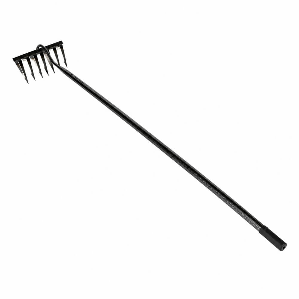 Sapaliga tip grebla pentru plivit cu coada metalica, inaltime 158cm
