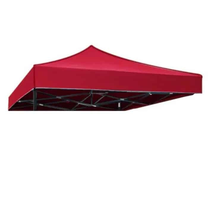 Acoperis pavilion/cort 3x3m, rosu, rezistent la apa si UV