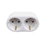 Adaptor cu 2 posturi, 16A, 230V, IP20, putere maxima 3680W