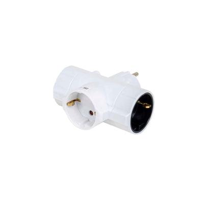 Adaptor cu 3 posturi, IP20, 16A, 230V, putere max. 3680W