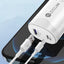 Adaptor pentru incarcator, 38W, 2 porturi, 1 USB + 1 tip C, incarcare rapida, USB pentru telefon mobil, alb
