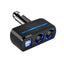 Adaptor priza auto, cu 2 USB, rotire 90°, cu indicator LED, putere 120W, negru