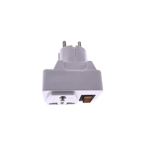 Adaptor priza us/uk la tip priza Europa, cu intrerupator, FOXMAG24, alb