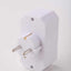 Adaptor triplu 1x Schucko + 2x Euro, 16A, 250V, alb