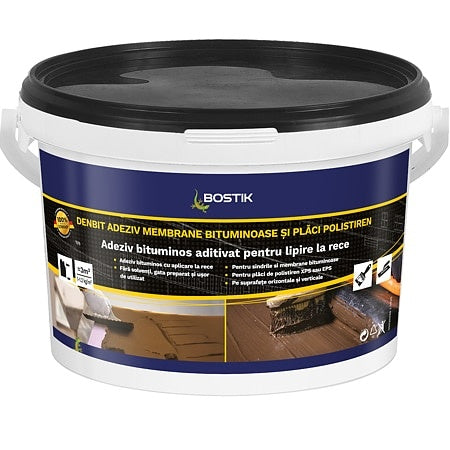 Adeziv membrane bituminoase si placi polistiren, negru, 3 kg, bitum modificat cu polimeri