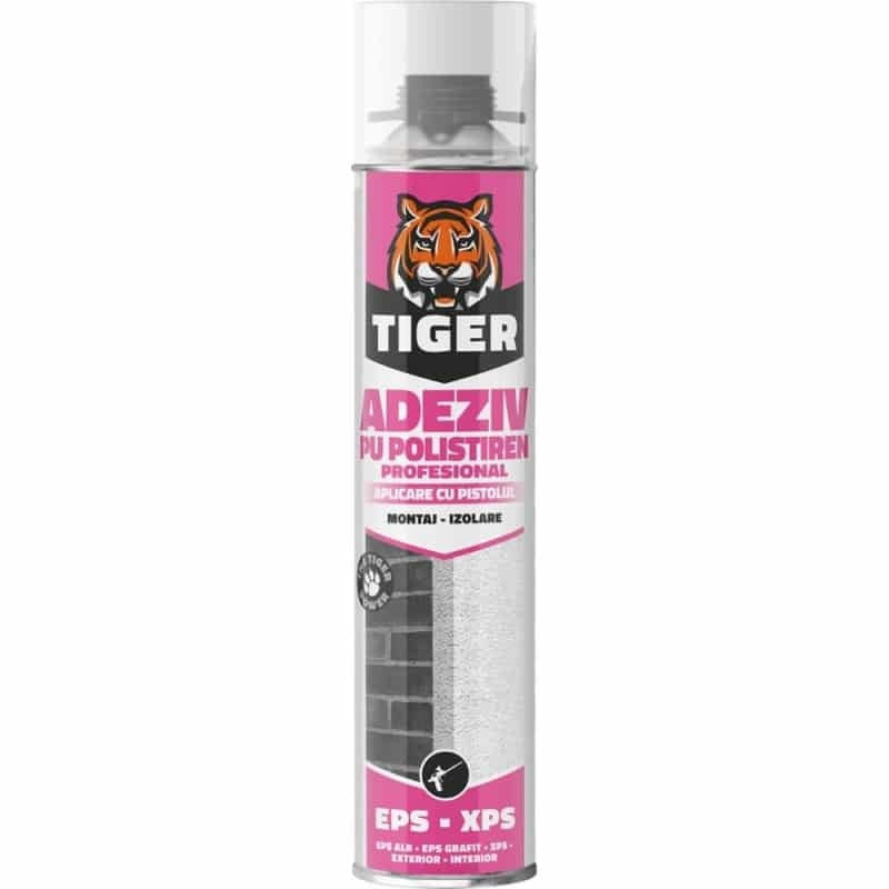 Adeziv poliuretanic pentru polistiren 700ml, aplicare cu pistol, expandare redusa