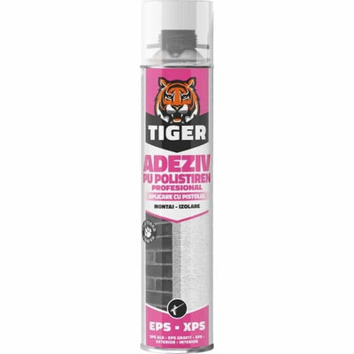 Adeziv poliuretanic pentru polistiren 700ml, aplicare cu pistol, expandare redusa