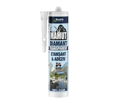 Adeziv si izolant universal transparent 290 ml, polimeri hibrizi, elastic si rezistent