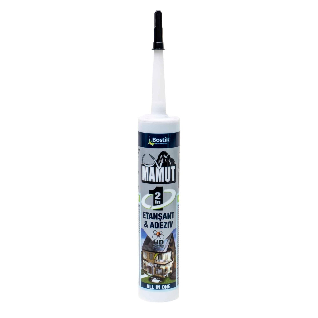 Adeziv universal negru, gel 290ml, aderenta excelenta si rezistenta termica