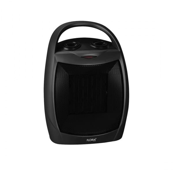 Aeroterma ceramica 1500W cu 2 trepte temperatura, aer rece si termostat reglabil