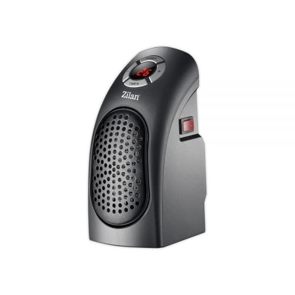 Aeroterma ceramica neagra, compacta, 400W, 2 trepte putere si ecran LCD