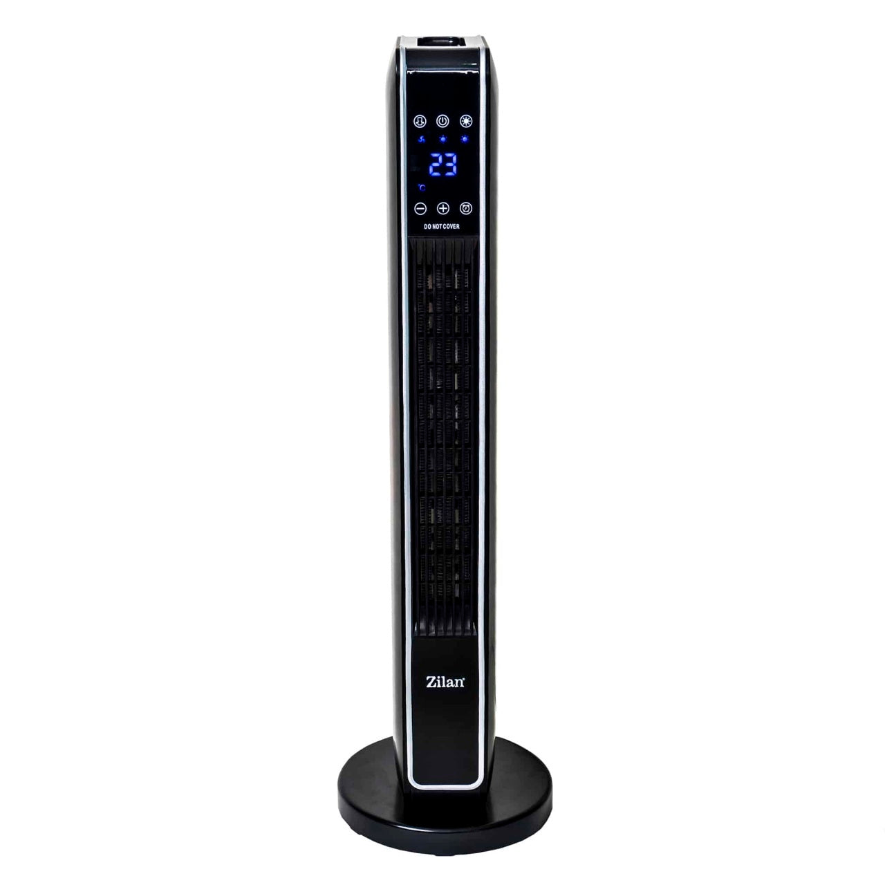 Aeroterma ceramica tip turn 2200W cu ecran tactil si timer 8H, negru