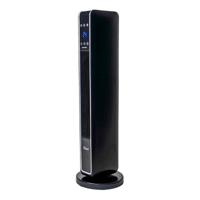 Aeroterma ceramica tip turn 2200W cu ecran tactil si timer 8H, negru