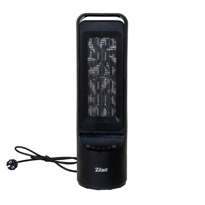 Aeroterma ceramica turn 2000W cu timer 12h si telecomanda, 2 trepte viteza