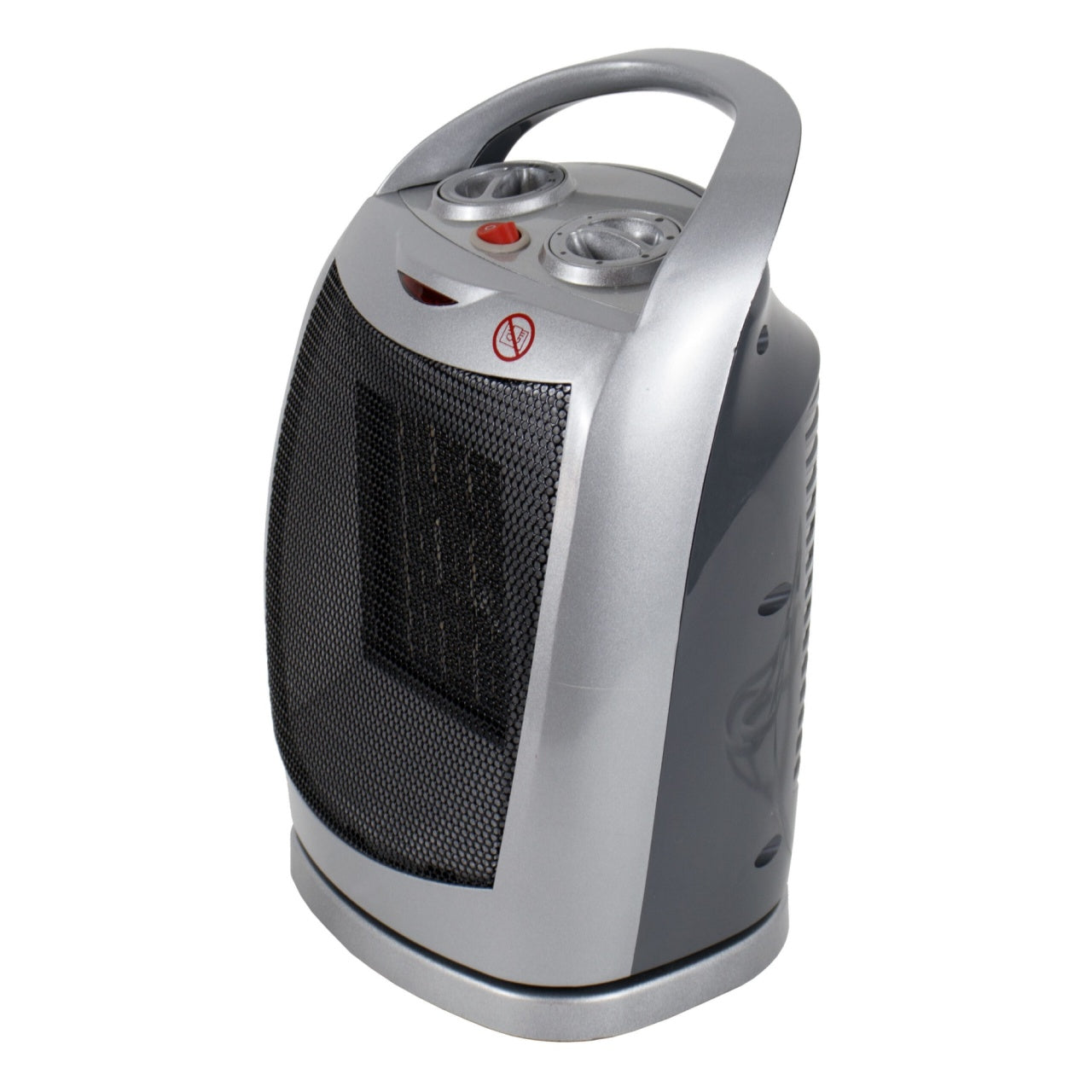 Aeroterma cu aer cald si rece, cu 2 trepte de putere, termostat reglabil, maner transport, protecte supraincalzire, putere 1500W, gri