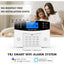 Alarma fara fir, control vocal, Wifi GSM 4G, memento prin SMS, notificare pe telefon, afisaj de 2.4 inchi, alb