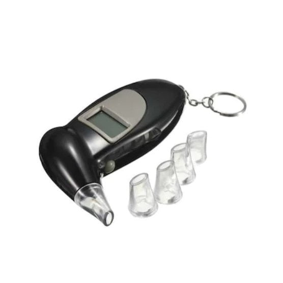 Alcool tester digital FOXMAG24® cu 4 capete, ecran LCD, semnal sonor, portabil