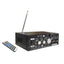 Amplificator bass, tip statie, profesional, cu bluetooth, putere 10W, numar canale 2, cu telecomanda, negru