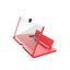 Amplificator imagine FOXMAG24 cu efect 3D, 12 inch, suport telefon, plastic, rosu