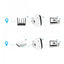 Amplificator Semnal Retea Wireless ,WiFi Repeater,transmisie 300Mbps,Retea 2.4G,Mod Repetor AP si Functia WPS,cu Port LAN de Antene Integrate, FOXMAG24