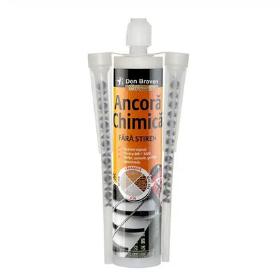 Ancora chimica fara stiren 300ml cu 2 mixere pentru ancoraje rapide si durabile