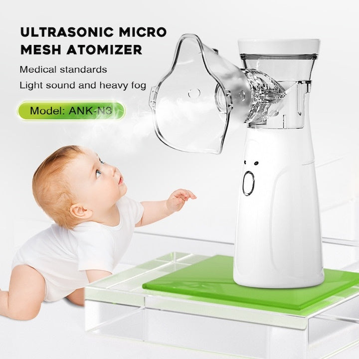 Aparat aerosoli, mini, nebulizator portabil, ultrasonic 10 ml, 35 dB