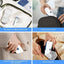 Aparat aerosoli pentru copii si adulti, portabil, alimentare cu baterii/USB, ultrasonic, zgomot redus, din ABS, masca din silicon, alb/albastru