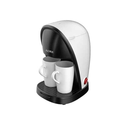 Aparat cafea 450W cu filtru lavabil, 2 cesti si cupa masurat, alb