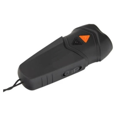Aparat cu ultrasunete impotriva cainilor, raza de actiune 4 metrii, din plastic, baterie cu capacitate mare, negru