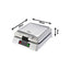 Aparat de facut gofre 4 felii, 1200W, indicator LED, panou mecanic
