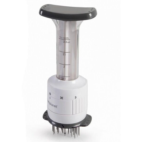 Aparat de fragezit friptura cu injector de sos sau condimente, Alb