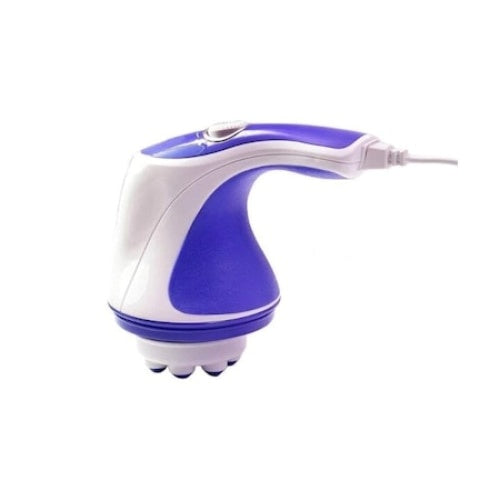 Aparat de masaj FOXMAG24, anticelulitic, 4 capete de masaj incluse, 25W, alb/albastru